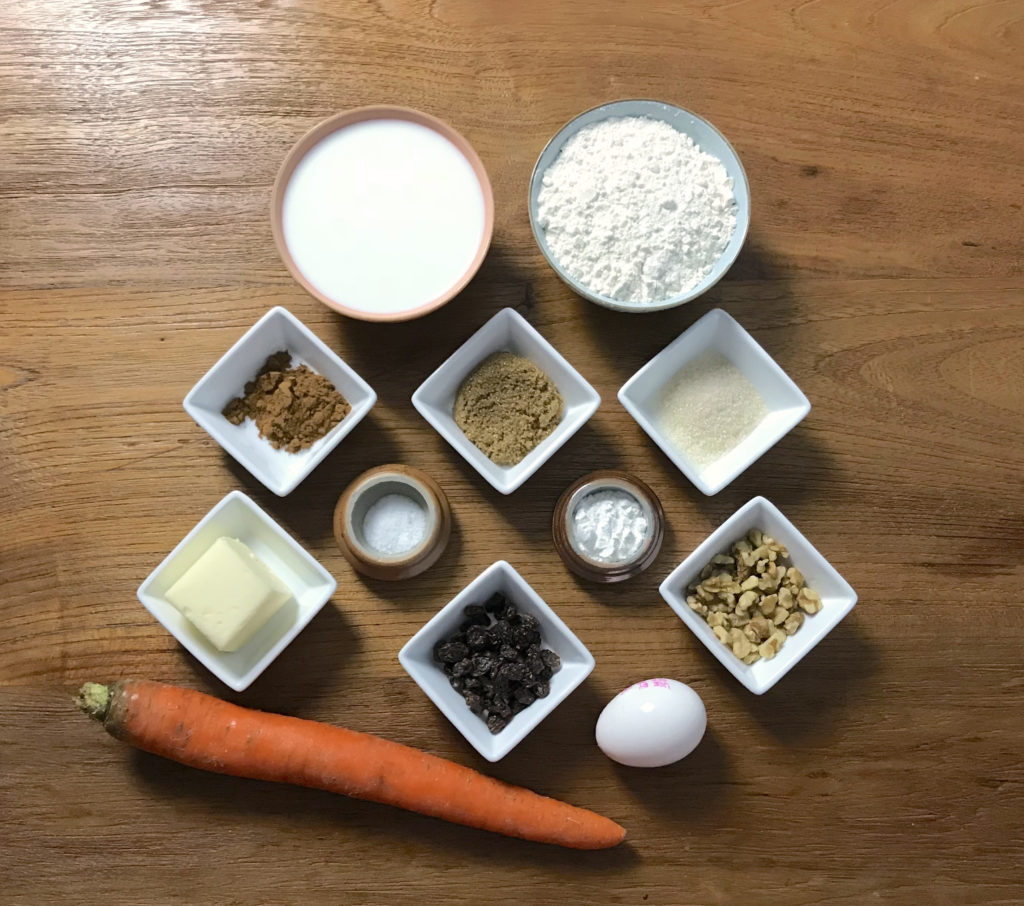 KitchAnnette Carrot Pancake Ingr