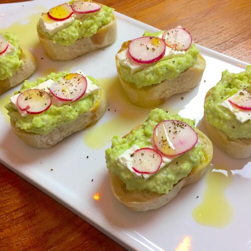 KitchAnnette Fava Bean Tea Sandwich