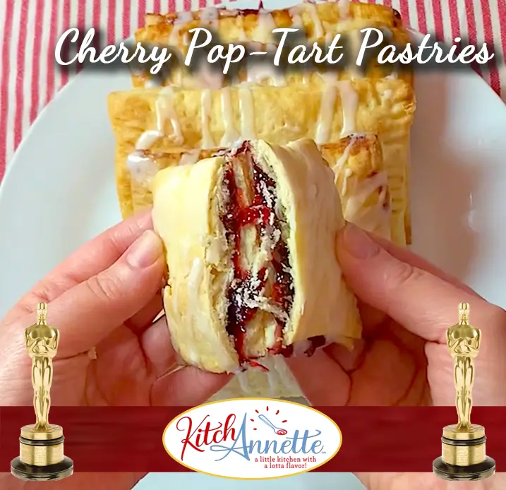 Cherry Pop-Tart pastries with icing